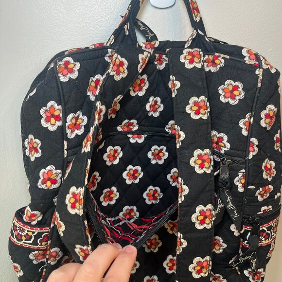 Vera Bradley Pirouette Floral Print Cotton Quilted Backpack Bag - Picture 10 of 10